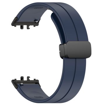 Samsung Galaxy Fit3 SM-R390 Silikonrem Erstatningsklokkerem med sammenleggbar spenne - Midnattsblå