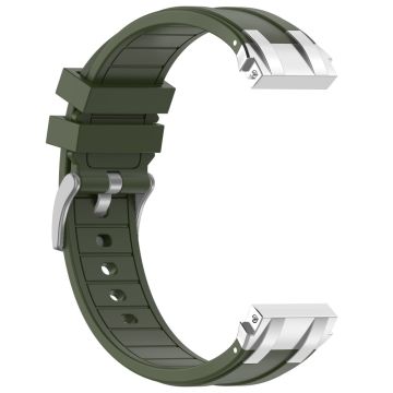 Garmin / Samsung 20 mm universal smartklokkerem av silikon som erstatter klokkerem - Militærgrønn