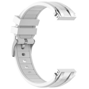 Huawei / Samsung 22mm Universal Smartwatch Strap Silikon Erstatningsbånd - Hvit