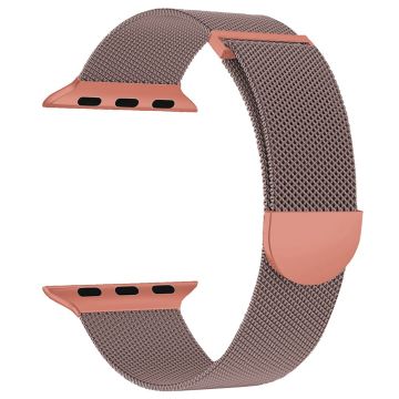 Apple Watch Series 41mm - 40mm - 38mm Milanese magnetisk klokkerem - Rosa + Oransje