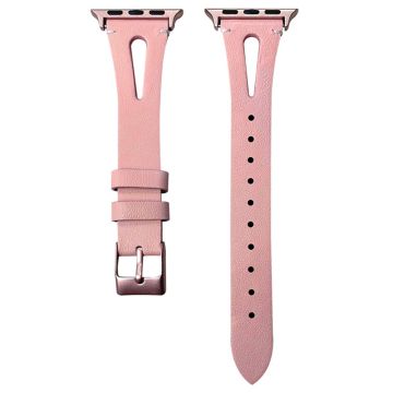 Apple Watch Series 41mm - 40mm - 38mm Split skinnklokkearmbånd - Rosa