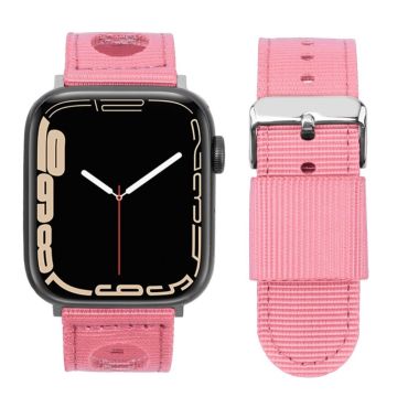 Apple Watch Series 41mm - 40mm - 38mm Nylon Watchband vanntett erstatningsrem - Rosa