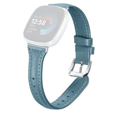 Fitbit Versa 3 / 4 Urrem i ekte okselær Justerbar urrem - Babyblå