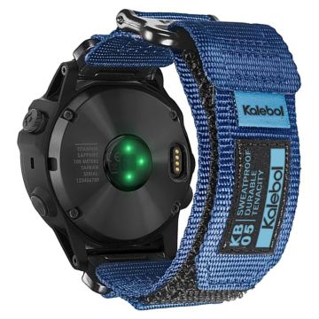 Garmin Tactix 7 AMOLED Edition / Tactix 7 Pro / QuickFit 26 mm klokkerem med nylonklistremerke - Blå