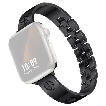 Apple Watch Series 41mm - 40mm - 38mm Armbånd i rustfritt stål - Svart