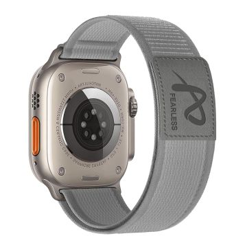 Apple Watch Series 41 mm - 40 mm - 38 mm håndleddsrem i nylon - Grå