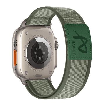 Apple Watch Series 41 mm - 40 mm - 38 mm håndleddsrem i nylon - Furunålsgrønn