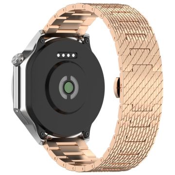 Huawei Watch GT 3 42 mm / GT 3 Pro 20 mm klokkerem i rustfritt stål med spenne - Rose Gull