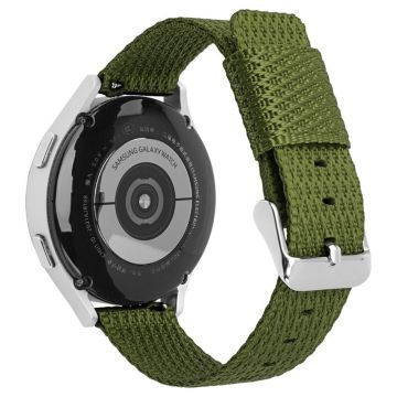 Huawei Watch GT 3 42 mm / Watch GT 3 Pro 43 mm håndleddsrem 20 mm urrem i nylon med tekstur - Militærgrønn / Militærgrønn