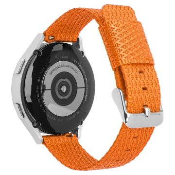 Huawei Watch GT 3 42 mm / Watch GT 3 Pro 43 mm håndleddsrem 20 mm urrem i nylon med tekstur - Oransje / Oransje