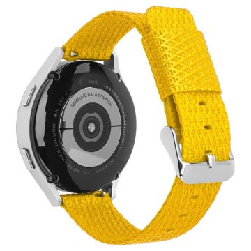 Huawei Watch GT 3 42 mm / Watch GT 3 Pro 43 mm håndleddsrem 20 mm urrem i nylon med tekstur - Gul / Gul