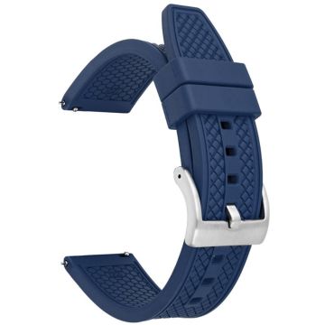 Huawei Watch GT 4 46 mm / GT 4 Pro 22 mm erstatningsarmbånd Fluorubber Watchstrap - Safir + Sølvspenne