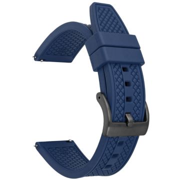 Huawei Watch GT 4 46 mm / GT 4 Pro 22 mm erstatningsarmbånd Fluorubber Watchstrap - Safir + Svart Spenne