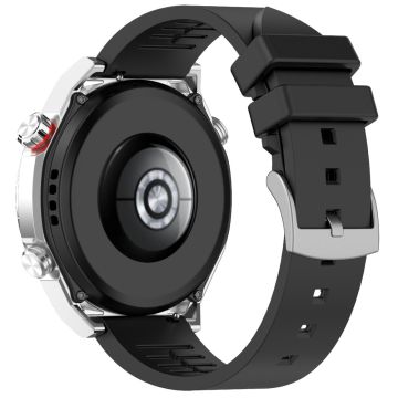 Garmin Venu 3 / Venu 2 / Vivoactive 4 22 mm klokkerem Komfortabel håndleddsrem i fluorkautschuk - Svart