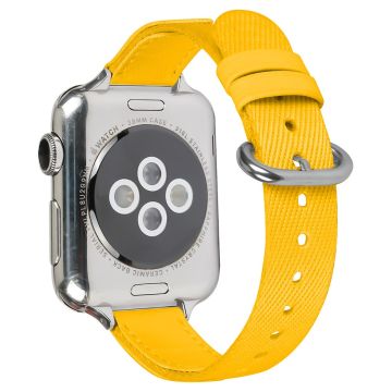 Flettet nylonrem Apple Watch Series 9 8 7 41mm / 6 5 4 SE (2022) SE (2023) SE 40mm / 3 2 1 38mm Watchstrap - Gul