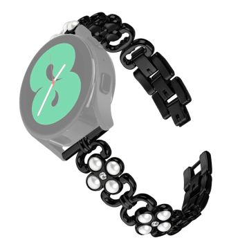 Garmin Forerunner 245 / 245 Music Armbånd i rustfritt stål Pearl Four Leaf Clover Smartwatch-bånd - Svart