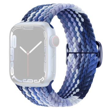 Apple Watch Series 9 8 7 41mm / 6 5 4 SE (2022) SE (2023) SE 40mm / 3 2 1 38mm Watchband Flettet nylonrem - Blåbær