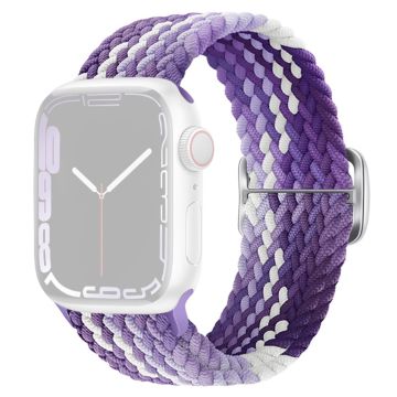 Apple Watch Series 9 8 7 41mm / 6 5 4 SE (2022) SE (2023) SE 40mm / 3 2 1 38mm Watchband Flettet nylonrem - Lilla