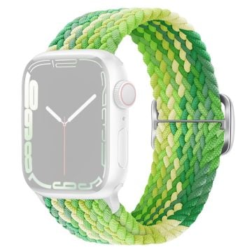 Apple Watch Series 9 8 7 41mm / 6 5 4 SE (2022) SE (2023) SE 40mm / 3 2 1 38mm Watchband Flettet nylonrem - Lime