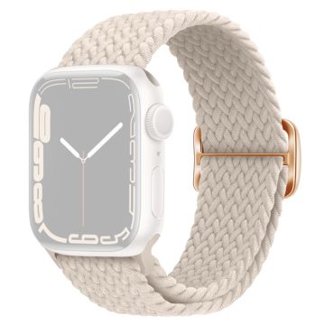 Apple Watch Series 9 8 7 41mm / 6 5 4 SE (2022) SE (2023) SE 40mm / 3 2 1 38mm Watchband Flettet nylonrem - Stjernelys