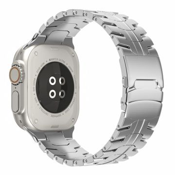 Apple Watch Series 9 8 7 41mm / 6 5 4 SE (2023) SE (2022) SE 40mm / 3 2 1 38mm Titanium Watchband - Sølv