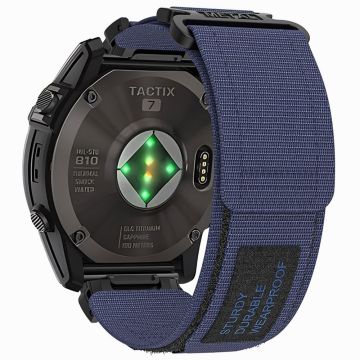 Garmin Quatix 7 Pro / Approach S62-klokkearmbånd 22 mm hurtigutløsende sportsrem i nylon - Midnattsblå