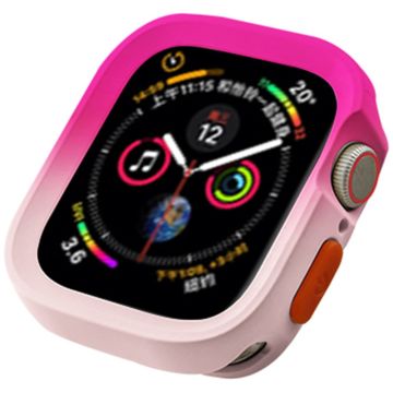 Apple Watch Series 4 / 5 / 6 / SE / SE (2022) 40mm / 7 / 8 / 9 41mm Dual Color Flexible Watch Case - Rose