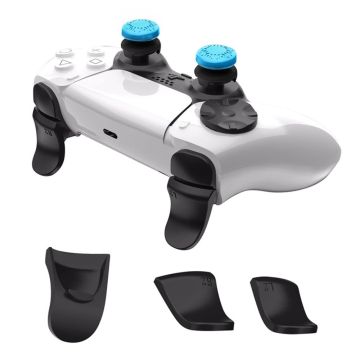 HONSON Sony PS5 / PS5 Slim Game Controller L2 R2 Button Extension Joystick Grip Riser Cap - Blue