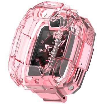 Huawei Children's Watch 5 Pro Case Half Cover Flexible Protective Frame - Transparent Pink