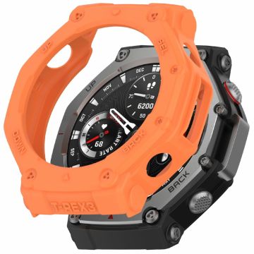 Huami Amazfit T-Rex 3 Fleksibelt klokkeveske Anti-riper Hollow Watch Frame Deksel - Oransje