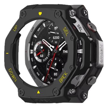 Huami Amazfit T-Rex 3 Watch Case Drop-Proof Hard PC Protective Cover - Black / Yellow