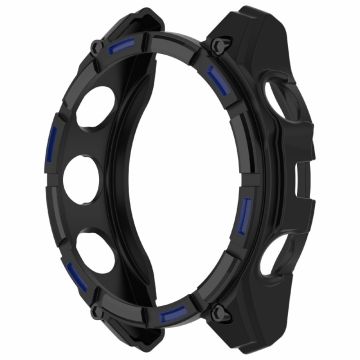 Garmin Enduro 3 TPU Watch Case Anti-Scratch Hollow Watch Frame Cover - Black+Blue