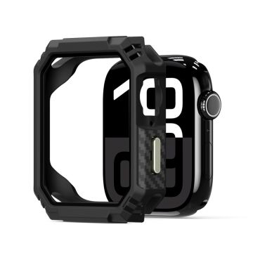 Apple Watch Series 8 41mm / Apple Watch Series 9 41mm / Apple Watch Series 7 41mm DUX DUCIS Damo Series Watch Case PC+TPU Drop-proof Watch Protective Deksel - Svart