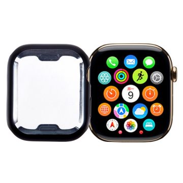 Apple Watch Series 9 / 8 / 7 41 mm klokkeveske Fleksibelt TPU-deksel med full dekning Galvanisering - Svart