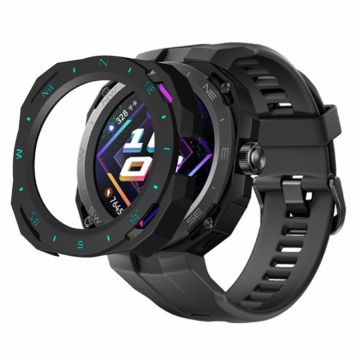 Huawei Watch GT Cyber Hard Watch Frame Hollow Beskyttende dekseletui - Svart + Blå