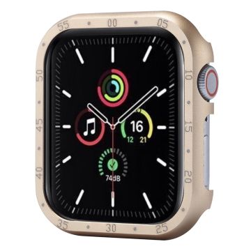 Apple Watch Serie 6 / 5 / 4 / SE (2022) / SE (2023) / SE 40 mm aluminiumslegeringsdeksel med urskiveplate - Gull