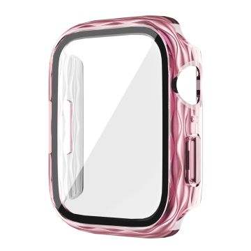 Apple Watch Series 4 / 5 / 6 / SE / SE (2022) 40mm Watch Case Anti-Drop Bump-resistent deksel + herdet film - Gjennomsiktig Rosa