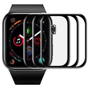 Apple Watch Series 5 / 4 / 6 / SE 40 mm 3-pakninger Watch Soft Film Full Deksel skjermbeskytter med installasjonsverktøy