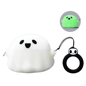 Baseus Bowie M2 Bluetooth Earphone Cover Cartoon Dust-Proof Silicone Case - Luminous Ghost