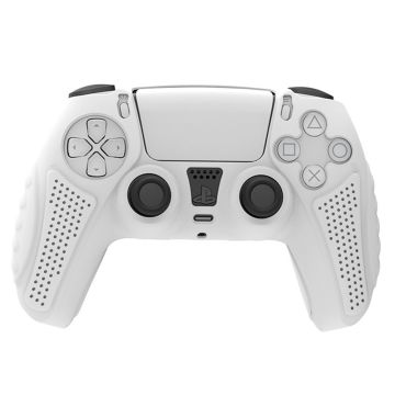 HONSON Protective Case Sony Playstation 5 Console Anti-Slip Silicone Skin Cover - White