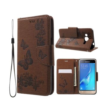 Moberg Samsung Galaxy J3 (2016) etui - Brun