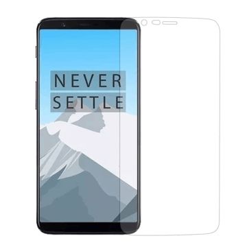 OnePlus 5T skjerm beskyttelse laget av herdet glass - Gjennomsiktig