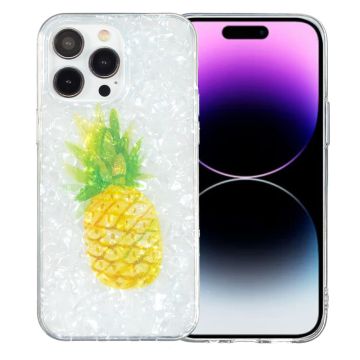 Marble iPhone 14 Pro Etui - Ananas