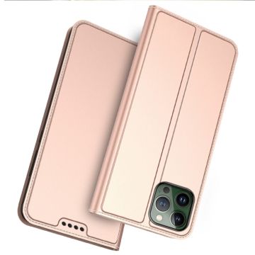 Glatt og tynt premium PU-skinnetui for iPhone 14 Pro - Rose Gull