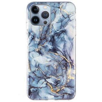 Marble iPhone 13 Pro Etui - Grå