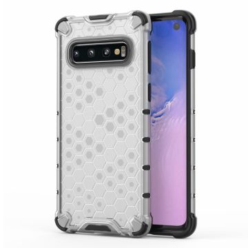 Bofink Honeycomb Samsung Galaxy S10 deksel - Hvit