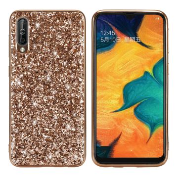 Glitter Samsung Galaxy A50 deksel - Gull