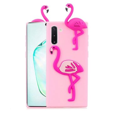 Cute 3D Samsung Galax Note 10 deksel - Flamingo