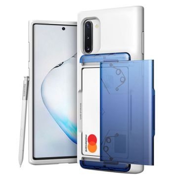 VRS Design Damda Glide Shield for Galaxy Note 10 - Hvit - Blå Svart