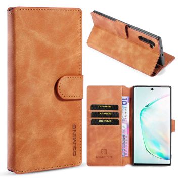 DG.MING Samsung Galaxy Note 10 Retro Veske - Brun